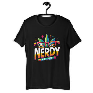 Nerdy Spliffs T-Shirt – Retro Cannabis Geek Style | Talk Nerdy 2 Us