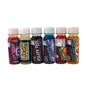 Nerdy 6-Pack Sampler – 150mg Delta 9 THC HD9 Nano Syrup Shot – 60ml Drinkable Edibles